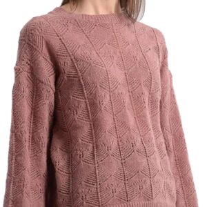 Maglioncino Donna Molly Bracken Rosa Antico Ricamato Inverno-0