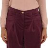 Pantalone donna Molly Bracken viola T1692BN comodo elegante-3