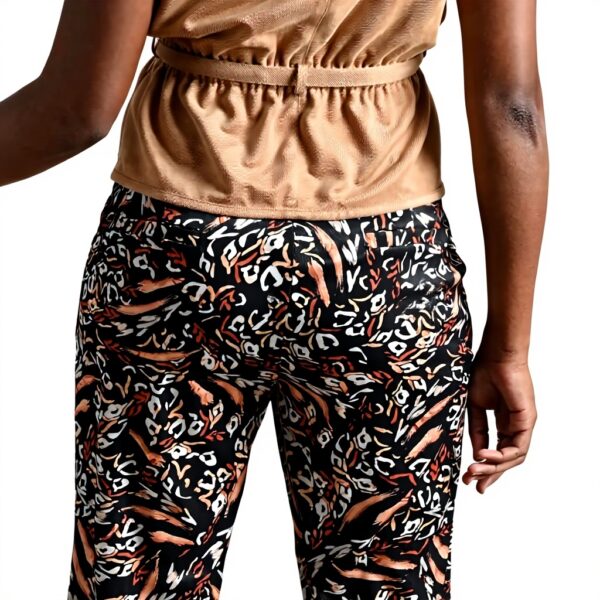 Pantaloni Donna MOLLY BRACKEN Dritti Stampati Nero Fantasy