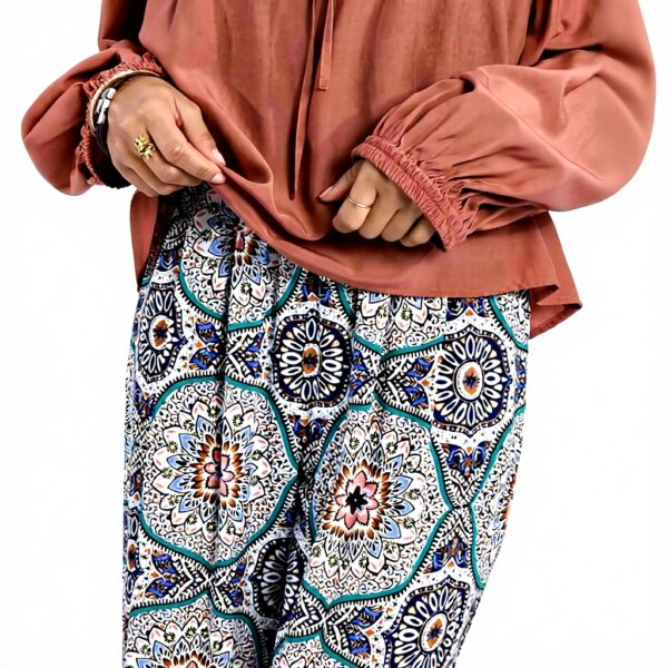 Pantaloni stampati donna MOLLY BRACKEN palazzo gamba larga