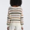 Maglione a righe traforato MOLLY BRACKEN donna moda-3