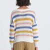 Maglione a righe traforato MOLLY BRACKEN donna moda-2
