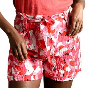 Shorts donna MOLLY BRACKEN stampa floreale vita alta