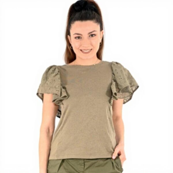 T-shirt donna Molly Bracken beige EF1541CE comoda elegante