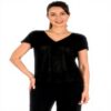 T-shirt donna Molly Bracken nera mod T427DP cotone