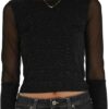 T-shirt donna Molly Bracken nero TWR107BN comoda casual-0
