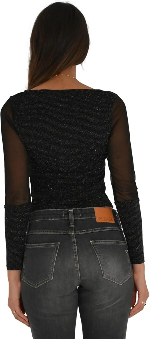 T-shirt donna Molly Bracken nero TWR107BN comoda casual-2