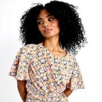 Tutina Molly Bracken stampata con cintura donna moda