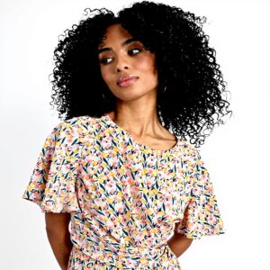 Tutina Molly Bracken stampata con cintura donna moda