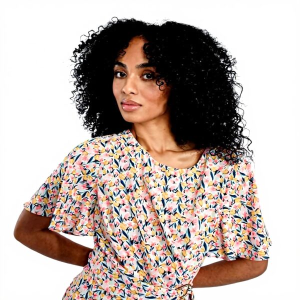 Tutina stampata Molly Bracken con cintura donna monopezzo