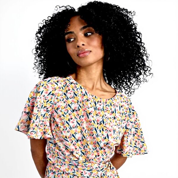 Tutina stampata Molly Bracken con cintura donna monopezzo