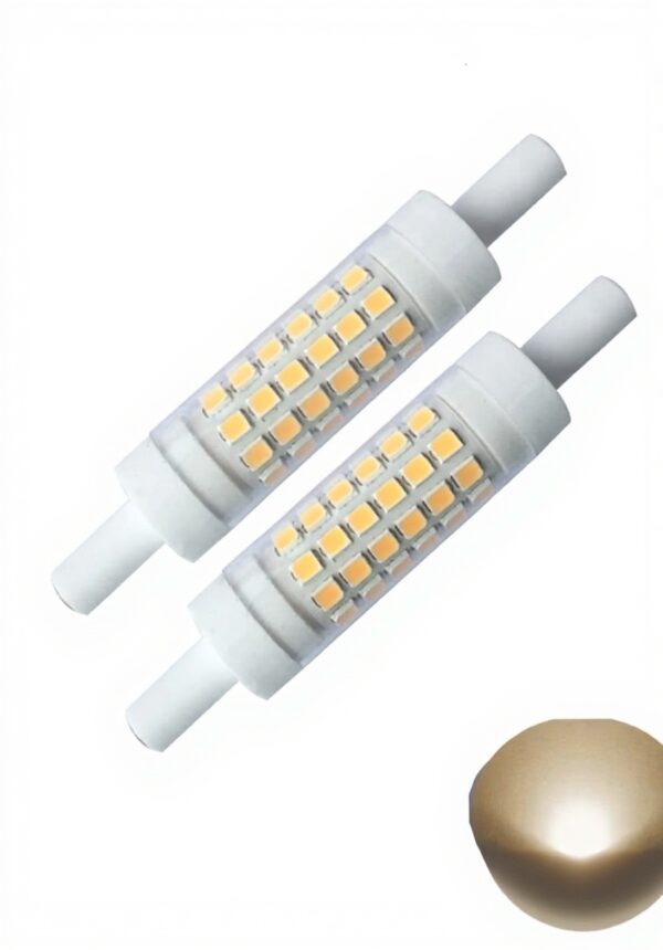 QLEE Lampadina LED R7S 5W Dimmerabile Bianco Caldo 3000K