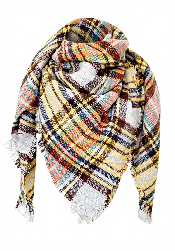 Sciarpa invernale donna aaSccex calda double face colorata